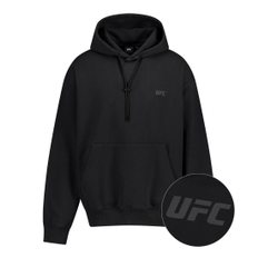 UFC 리플렉티브 로고 오버핏 후드티 블랙 U2HDV1308BK