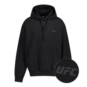 UFC 리플렉티브 로고 오버핏 후드티 블랙 U2HDV1308BK