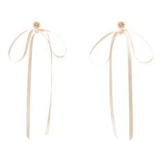 시몬로샤 핑크 리본 스터드 이어링 242405F022004