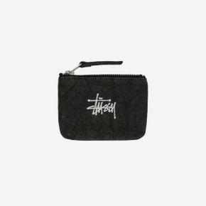 캔버스 코인 파우치 워시드 블랙 Stussy Canvas Coin Pouch Washed Black