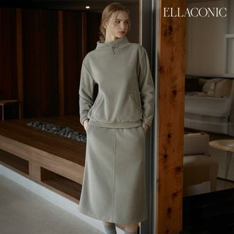 ELLACONIC [25FW 최신상 엘라코닉 메종어반]울라이크 플리스 스커트