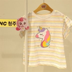 청주점 NC15 PATTERN 날개소매 유니콘 티셔츠 CERA224E1