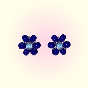 Fairy Blue Flower Beads Earring