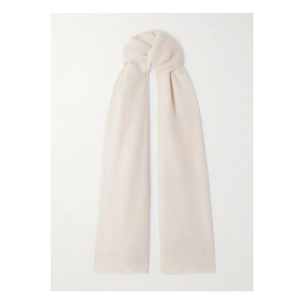인타르시아 니트 울 혼방 스카프 오프 화이트 46376663162927140