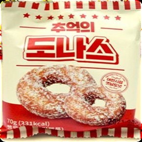 추억의 도나스 70g x 40개 (무료배송) [ 레트로 옛날 도넛 도너츠 ]