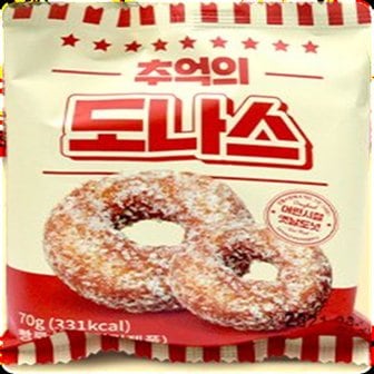  추억의 도나스 70g x 40개 (무료배송) [ 레트로 옛날 도넛 도너츠 ]