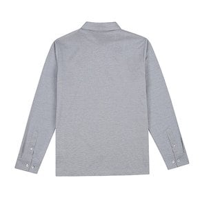 남성 가슴 포켓 셔츠형 긴팔 티셔츠 6006GAUC_GREY