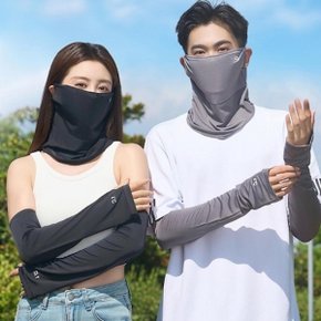 여자 여름 스포츠 활동 자외선 차단 쿨링 마스크 팔토시 세트