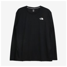 M 노스페이스티셔츠 UQC NI7TN50G 피케 로고 긴팔티 JET BLACK