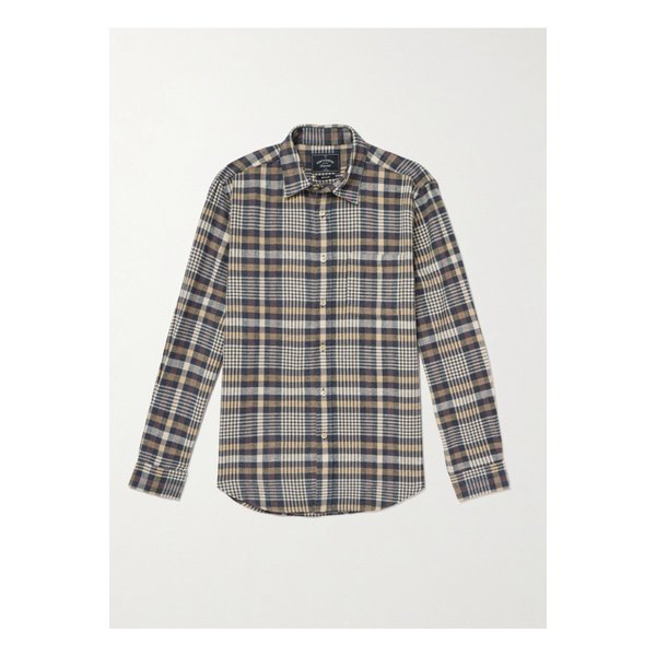 포르투기스 플란넬 만타 체크 코튼 셔츠 46376663162911724