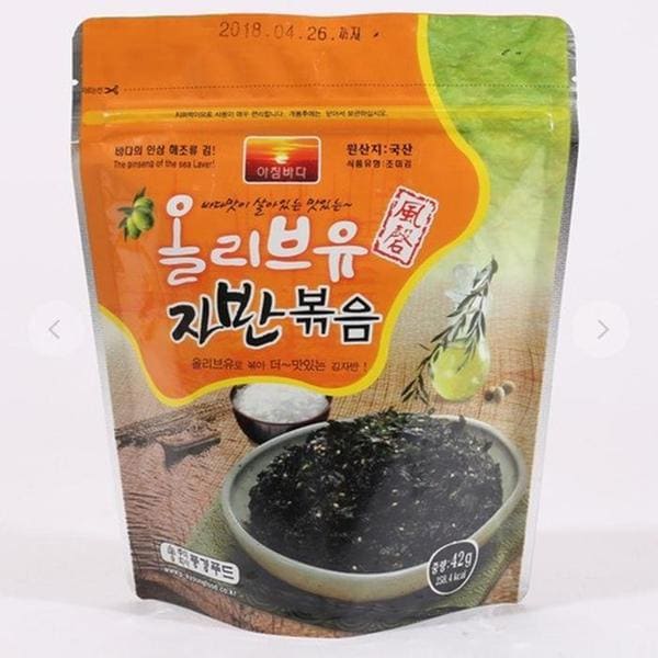 확대된 대표 VB 김자반 볶음 올리브자반볶음 35g(1)