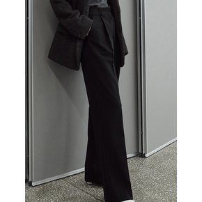 OU775 maxi wide slacks (black)