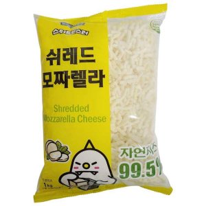 제이큐 한국유업 스위트 몬스터 쉬레드 모짜렐라 치즈 1KG