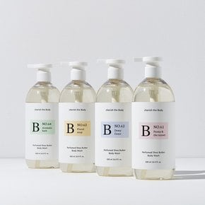 퍼퓸드 시어버터 바디워시 500ml 3개 +샴푸브러쉬&쇼핑백