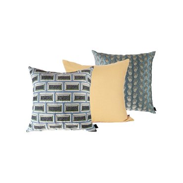 아임디자인 CUSHION SET - K (BRICK SKYBLUE, ANTINOUS SKYBLUE, TIME)