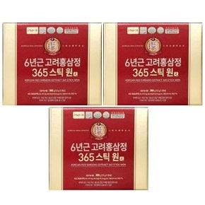 정원삼 6년근 고려홍삼정 365스틱 원 30포 x 3박스