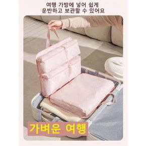 1+1특가 7가지 기능의 다용도 여행 수납 가방 접이식 수납 압축파우치3배 용량분류 및 보관/공간 절