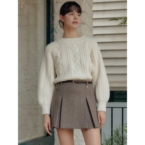 아마라 케이블 울 니트 탑 / AMARA CABLE WOOL KNIT TOP_5colors