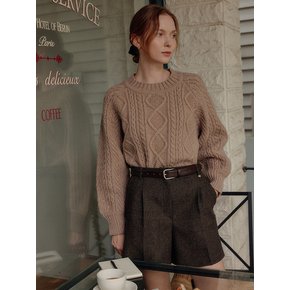 아마라 케이블 울 니트 탑 / AMARA CABLE WOOL KNIT TOP_5colors