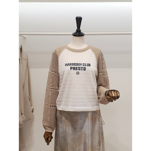 [파주점] 쥬크 주크 슬리브 펀칭 니트 풀오버 V262KSK945