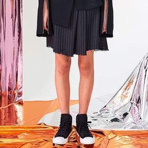 [네스티해빗] 17SS_UNBALANCED PLEASTS STRIPE SKIRT (S1715584)