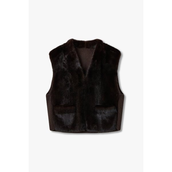 [리오더] 백 니트 밍크 베스트 7115450904260