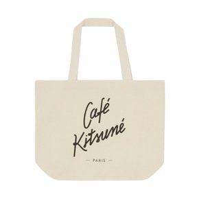 Cafe Kitsune 카페키츠네 에코백 미디움 Latte SPCKU05100LT
