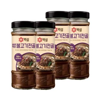 CJ제일제당 백설 바로먹는 불고기전골양념 490g x4개