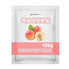 복숭아맛분말 100g 샘플