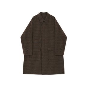 Wool Hound tooth comfort Raglan Coat (Check)