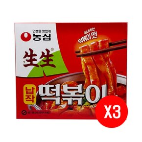 생생 납작 떡볶이면 258g x 3개