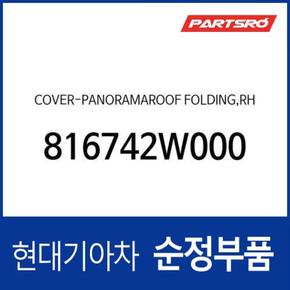 커버-순정 파노라마 선루프 폴딩, 우측 (816742W000)  올뉴 싼타페, 싼타페 더 프라임