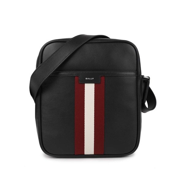 블랙 가죽 코드 크로스바디백 MAC05K-VT825-U901P