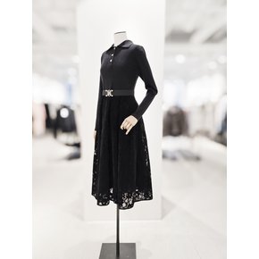 [파주점] [더아이잗컬렉션]니트 레이스 패치 롱 원피스 CRCA1OP061