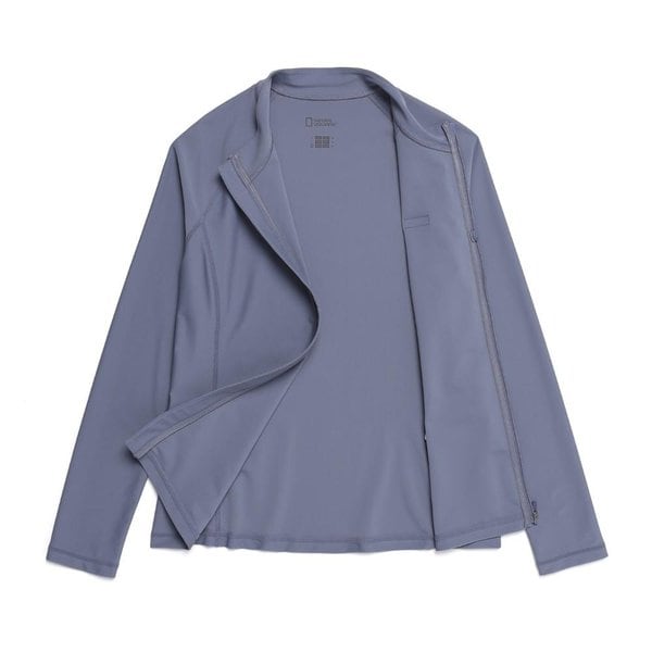 [여주점] N252WRG410 여성 베이직 집업 래쉬가드 BLUE GREY