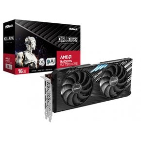 ASRock Radeon  RX7900GRE GDDR6 16GB RX7900GRE CL 16GO 탑재 그래픽 보드 탑재 모델 [국내