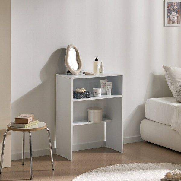 심플 디자인에 공간 활용 탁월한 화장대 P0000CFS (착불)