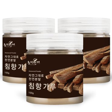 동의한재 정품 A급 100% 햇 침향 가루 분말 100g x 3개