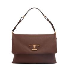 여성 Medium T Timeless Flap 가죽 백 Mogano 80I40K021 6020794