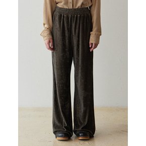 VINTAGE VELOUR BANDING PANTS (2COLORS)