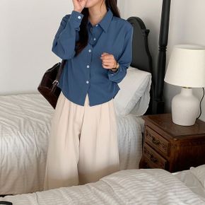 모먼트 베이직 크롭 남방 셔츠  4color _P373889781