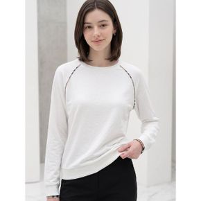 77까지 체크 파이핑 티셔츠 HB6FTS002C_P435899349