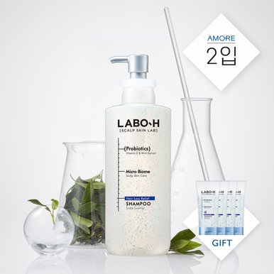 탈모증상완화 샴푸 두피쿨링 400ml 2입+두피강화 샴푸 50ml 2입 증정