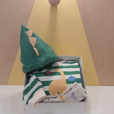 블루독베이비 GN)디노 세트 바디수트,양말 선물세트(45A70-676-03+45A14-810-02)