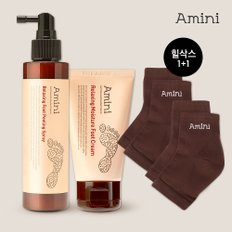 3초풋케어 릴렉싱 풋 필링 스프레이 150ml+풋 크림 75g+힐삭스 2개