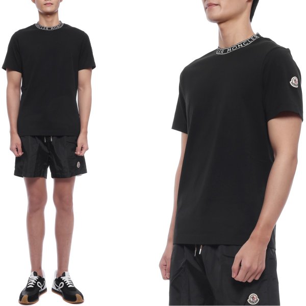 [부산점] 26SS 남성 로고 트리밍 반팔티셔츠 (8C00031 8390T 999 26S)