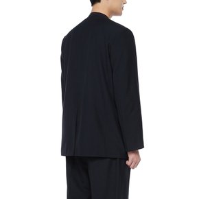남성 딥 인디고 울 블렌드 카라리스 자켓