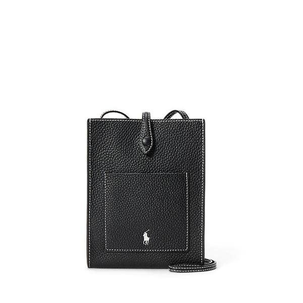 여성 폴로 플레이 레더 포켓 크로스바디(WAPOSLG0BL20019001)