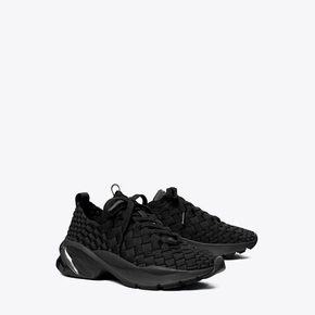 [시즌오프50%]토리버치 굿 럭 우븐 트레이너 - 퍼펙트 블랙