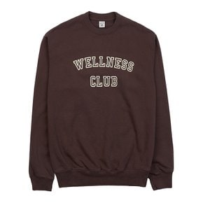 웰니스 클럽 맨투맨 WELLNESS CLUB FLOCKED CREWNECK CHOCOLATE CREAM